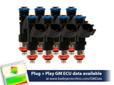 1000cc (100 lbs/hr at OE 58 PSI fuel pressure) FIC Fuel  Injector Clinic Injector Set for LS2 engines (High-Z) (is302-1000h)