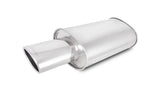 Vibrant Performance - 1034 - STREETPOWER Oval Muffler W/ 4.5 In. X 3 In. Oval Angle Cut Tip (2.5 In. Inlet)