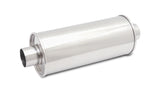 Vibrant Performance - 1117 - STREETPOWER Round Muffler 2.25 In. Inlet/outlet (Center-Center)