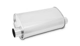 Vibrant Performance - 1129 - STREETPOWER Oval Muffler 2.5 In. Inlet/outlet (Offset-Offset Same Side)