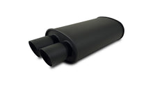 Load image into Gallery viewer, Vibrant Performance - 1148 - STREETPOWER FLAT BLACK Oval Muffler With Dual Tips