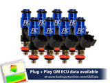 1200cc-D (130 lbs/hr at OE 58 PSI fuel pressure) FIC Fuel  Injector Clinic Injector Set for LS2 engines (High-Z) (is302-1200h-d)