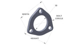 Vibrant Performance - 1485S - 3-bolt Stainless Steel Flange (2.75 In. I.D.) - Single Flange Retail Packed