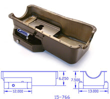 Load image into Gallery viewer, Canton 15-766 Oil Pan For Ford 429 460 Rear T Sump Road Race Cobra Pan