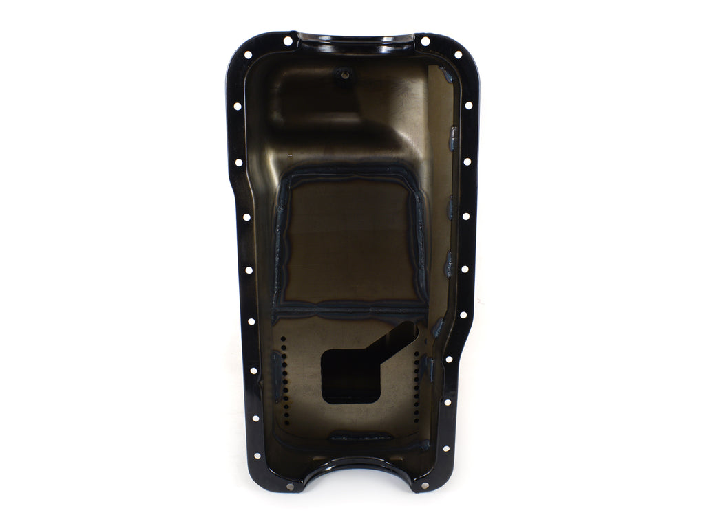 Canton 16-670 Oil Pan 351W Ford 66-77 Bronco Rear Sump Oil Pan Black Powder Coat