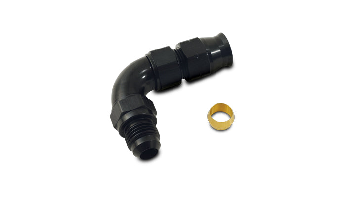 Vibrant Performance - 16588 - 90 Degree Tube To Male AN Adapter Tube O.D. - 1/2 In.; AN Size: -8