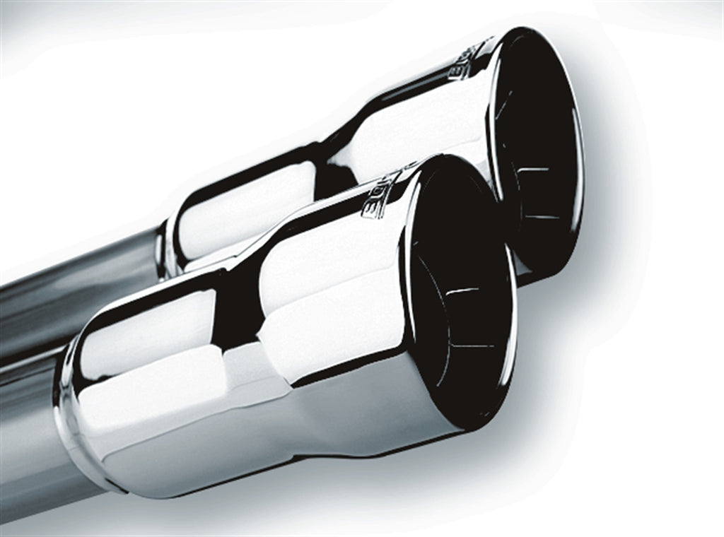 Tip 2in Inlet/ 3in Outlet Dual Round Rolled-Edge Angle-Cut