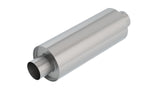 XR-1 Multi-Core Racing Muffler 3in Center Inlet/ 3in Center Outlet 6.25in Round X 16in Long Body Rotary Engine Equipped Vehicles
