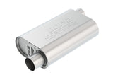 CrateMuffler Muffler Chevrolet Small Block 350/ 383/ 406 CID V8 High Output 2.5in Offset Inlet/ 2.5in Offset Outlet S-Type