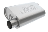 CrateMuffler Muffler Chevrolet Small Block 350/ 383/ 406 CID V8 High Output 3in Offset Inlet/ 3in Offset Outlet S-Type