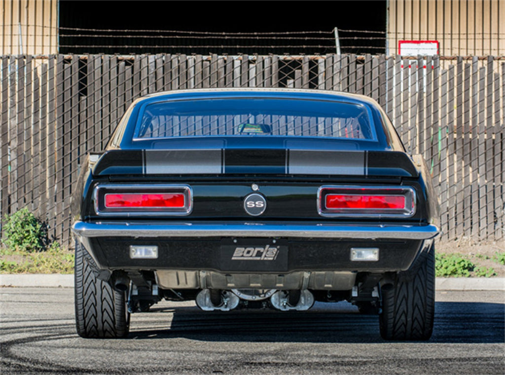 CrateMuffler Muffler Chevrolet Big Block 396/ 402/ 427 CID V8 Stock Output 2.5in Offset Inlet/ 2.5in Center Outlet S-Type