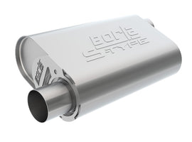 CrateMuffler Muffler Chevrolet Big Block 396/ 402/ 427 CID V8 Stock Output 2.5in Offset Inlet/ 2.5in Offset Outlet S-Type