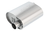 CrateMuffler Muffler Ford Coyote 5.0L V8 Moderate Output 2.5in Offset Inlet/ 2.5in Offset Outlet S-Type