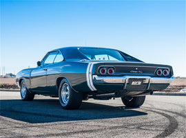 CrateMuffler Muffler Chrysler/ Dodge/ Plymouth/ Mopar Big Block 383/ 413/ 426/ 440 CID V8 Moderate Output 2.5in Offset Inlet/ 2.5in Center Outlet S-Type