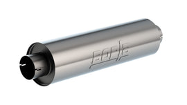 Specialty Muffler - Heavy Duty (Truck) - 3.5 In. Center Inlet/ 3.5 In. Center Outlet 6.75 In. Round X 24 In. Long Body Notched Necks