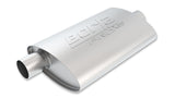 ProXS Muffler 2in Offset Inlet/ 2in Center Outlet 4in X 9.5in Oval X 14in Long Body