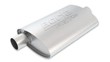 ProXS Muffler 2.25in Offset Inlet/ 2.25in Center Outlet 4in X 9.5in Oval X 14in Long Body