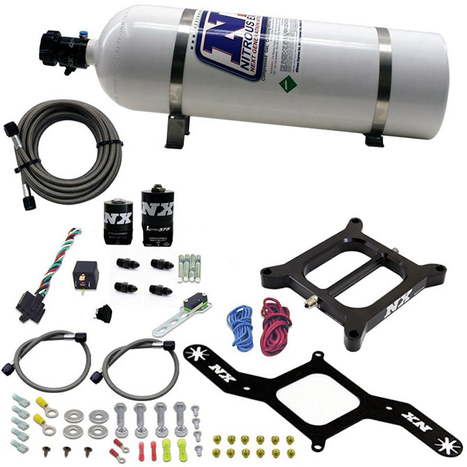 Nitrous Express 4150 RNC Conventional Plate System W/ .375in Solenoid W/ 15lb Bottle