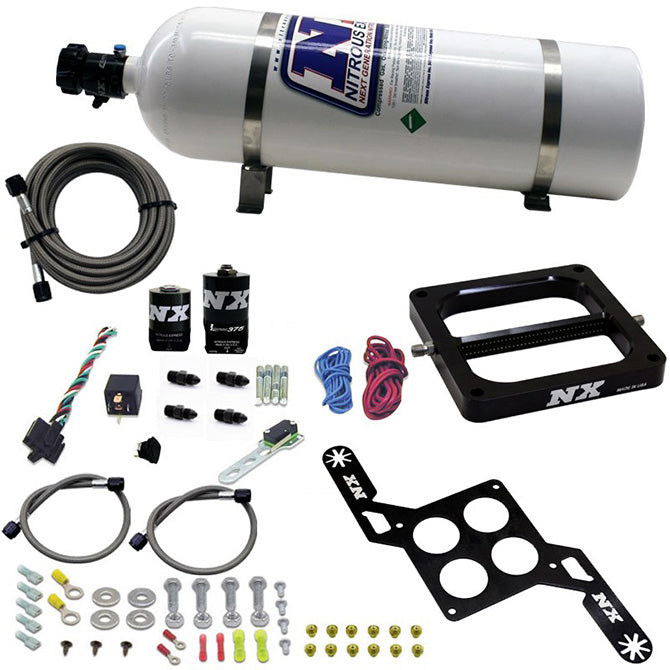 Nitrous Express 4500 RNC Conventional Plate System W/ .375in Solenoid W/ 15lb Bottle