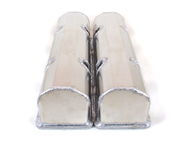 Canton 66-200 Aluminum Valve Covers Lasercut Rail For Small Block Chevy