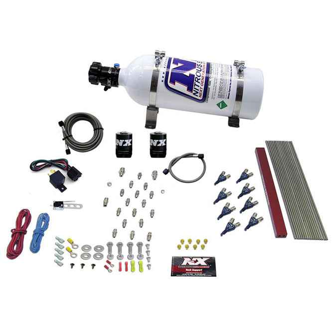 Nitrous Express 8 CYLINDER LT1 LS1 PRO PIRANHA NOZZLE GAS WITH 5LB BOTTLE
