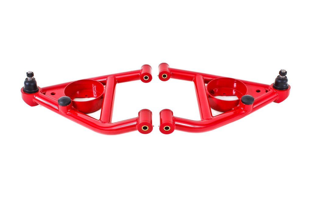 A-arms  Lower  DOM  Non-adjustable  Polyurethane Bushings  Front Bump Stops