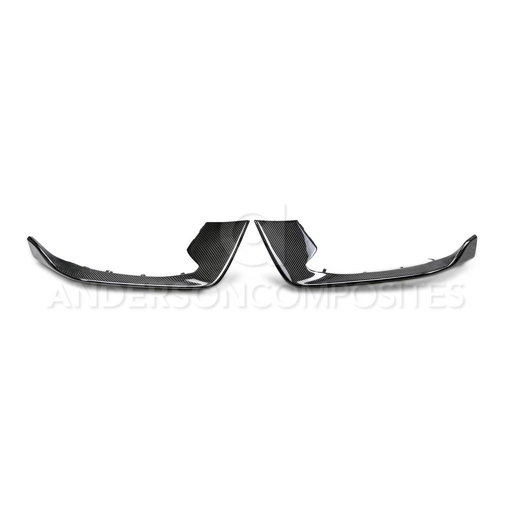 Anderson Composites AC-FBI15MU350 Carbon Fiber Front Bumper Inserts For 2015-2020 Ford Mustang Shelby GT350