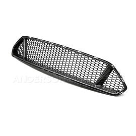 Anderson Composites AC-FG18FDMU-GT Type-GT Carbon Fiber Upper Grille For 2018-2020 Ford Mustang GT