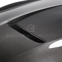 Load image into Gallery viewer, Anderson Composites AC-HD15FDMU350-OE-DS Double Sided Carbon Fiber Hood For 2015-2020 Ford Mustang Shelby GT350 &amp; GT350R