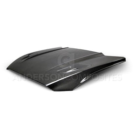 Anderson Composites AC-HD15FDMUGT-OE-DS Type-OE (GT Style With Hood Vents)  Double Sided Carbon Fiber Hood For 2015-2017 Ford Mustang