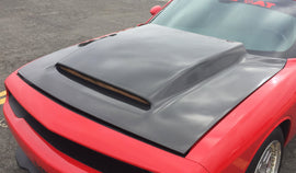 Anderson Composites AC-HD18DGCHDM-KB Type-DP Carbon Fiber Demon Style Cowl Hood For 2018-2023 Challenger