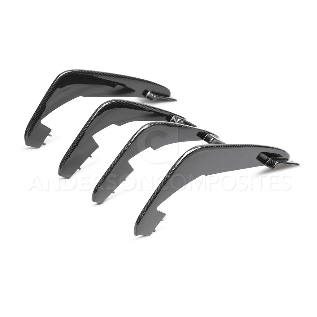 2020-2021 C8 Carbon Fiber Rear Diffuser Fins