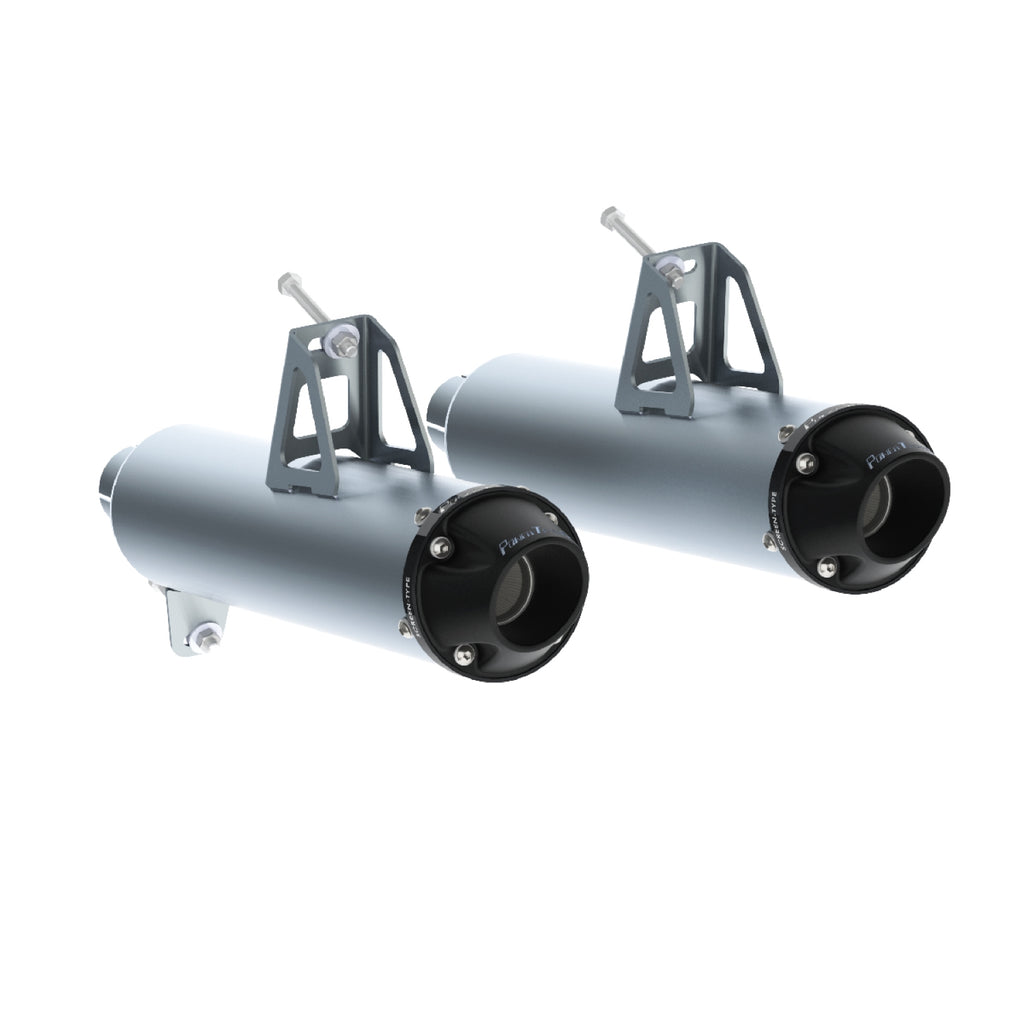 Can-Am Dual Slip-on Mufflers.