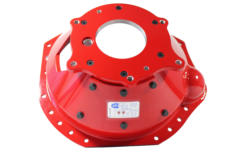 Bellhousing:Aluminum With Titanium Liner:FORD:SFI 6.1:With Block Plate.