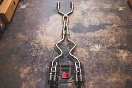 BMW E9x M3 Valved SPORT Exhaust System (V2) 200cc Midpipe 1x1 Carbon Tips