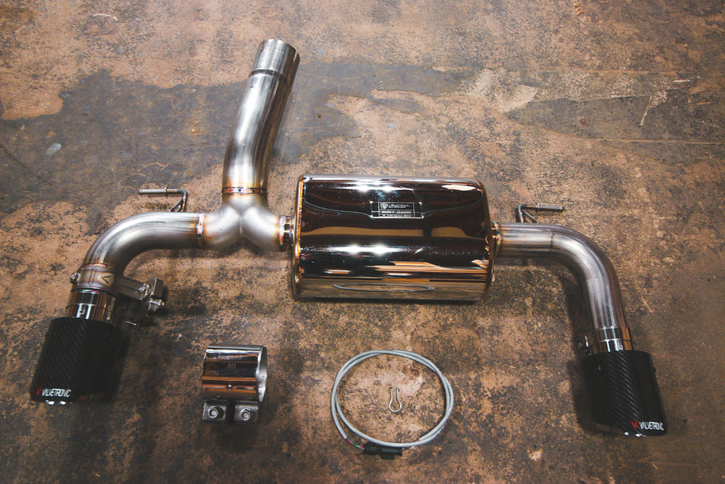 BMW F30 / F22 / F36 / F32 Valved Sport Exhaust System - 6 Cylinder - 1x1 Carbon Tips