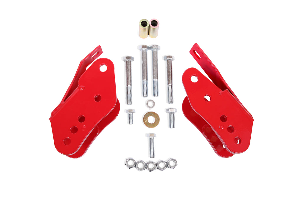 BMR Suspension CAB005R - Control Arm Relocation Brackets Bolt-on - 2005-2014 Ford Mustang