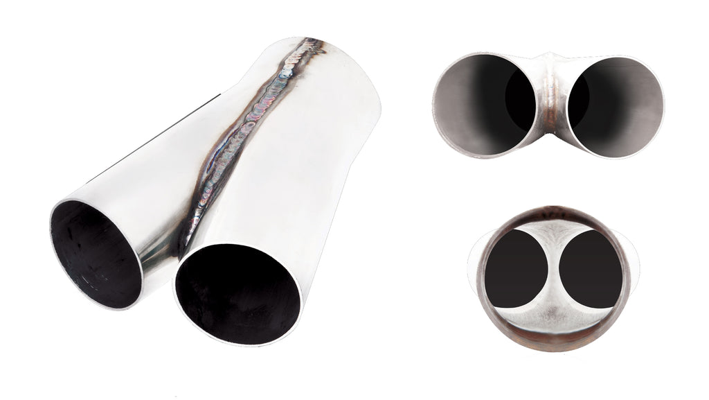 Merge Pipe From Twin 2.5" To 3" S/Steel; Exhaust Pipe