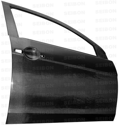 Seibon Carbon DD0809MITEVOX-F Carbon Fiber Doors For 2008-2015 Mitsubishi Lancer EVO X (FRONT)  *OFF ROAD USE ONLY