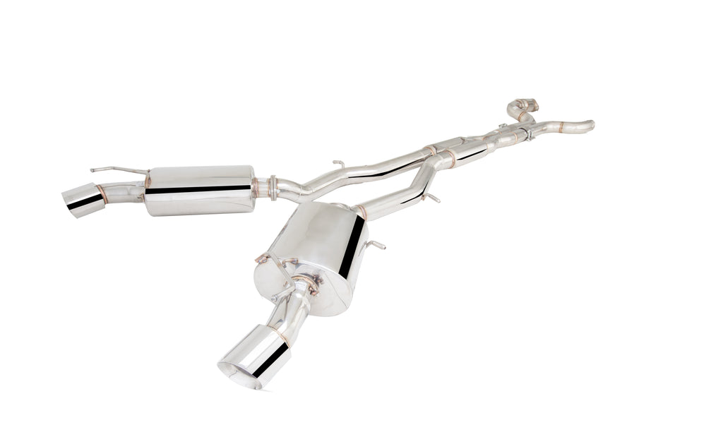 Chevrolet Camaro SS 2016+ Twin 3" Stainless Steel Cat Back System; Exhaust System Kit