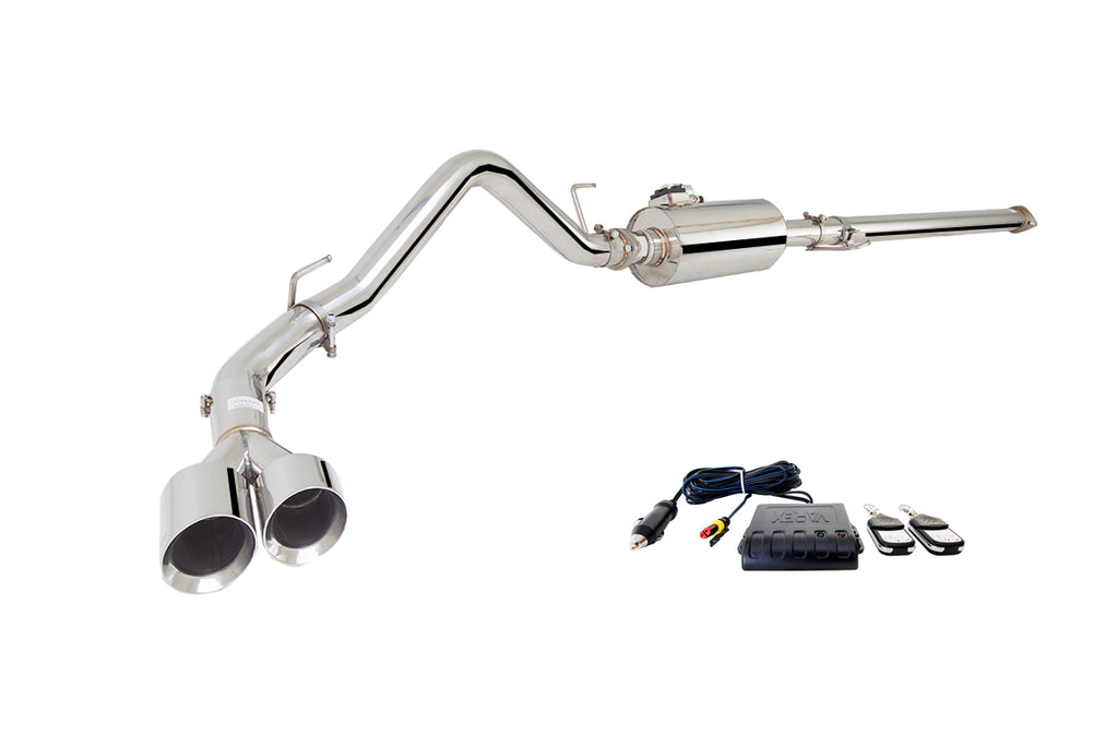 Chevrolet Silverado 2014- 3" Stainless Steel Cat Back System With Varex Muffler And Side Exit And Dual Tips; Exhaust System Kit