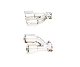 Ford Mustang GT 2015- Twin Quad Tip Option (twin 3.5 Inch Tips Oval Rear Only) (for Xforce System Only Will NOT Fit OEM); Exhaust Tail Pipe Tip