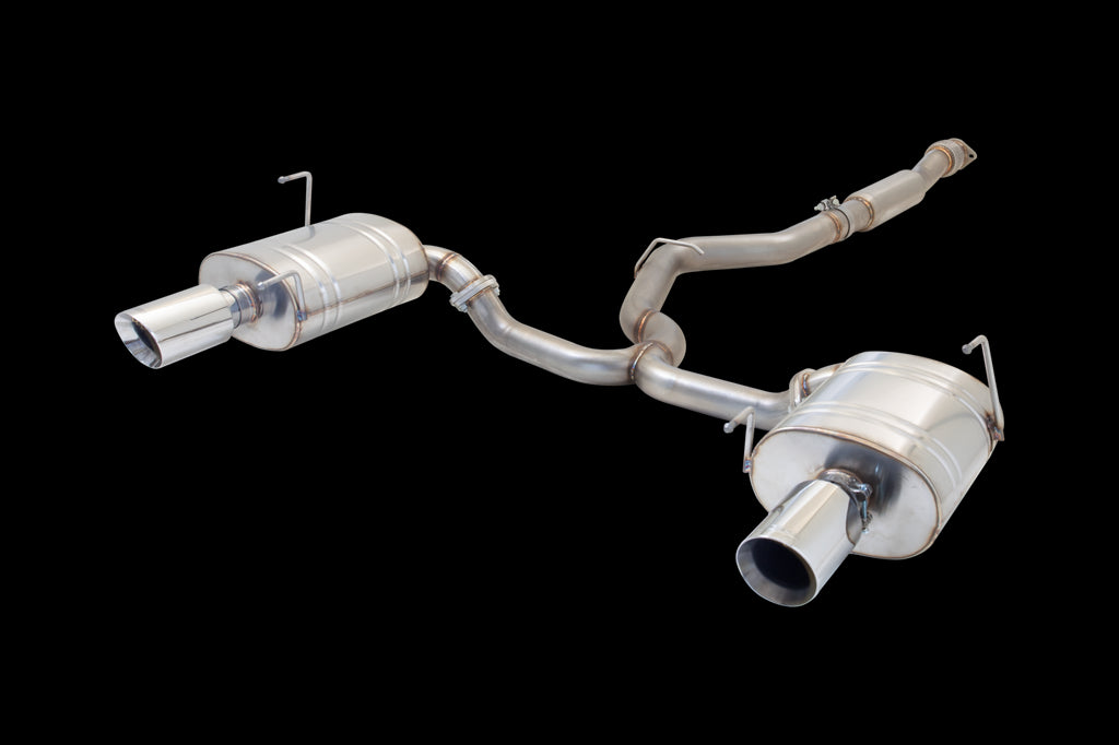 Subaru WRX Sedan 2009-2011 Stainless Steel 3" High Flow Cat-Back System With Varex Mufflers; Exhaust System Kit