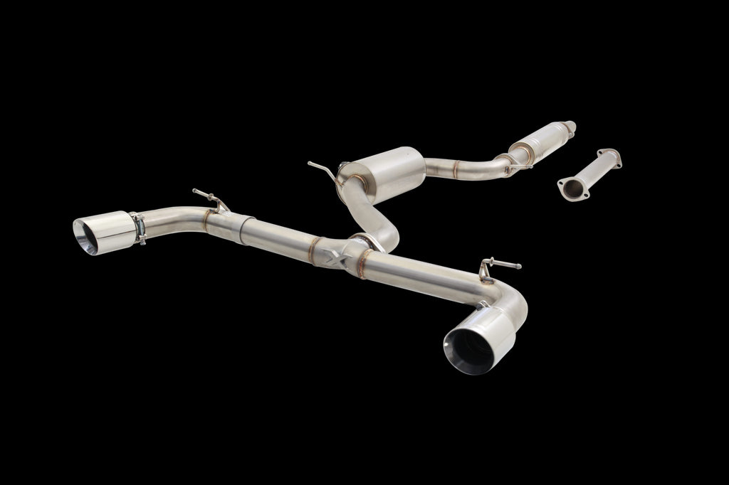 VW Golf GTi Mark 7/7.5 2013(EU) 2015(US)-2019 Stainless Steel 3' Cat-back System With Varex Muffler; Exhaust System Kit