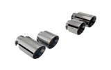 VW Golf Mark 7R 2013(EU) 2015(US)-2018 Black Quad Tip Option (for Xforce System Only Will NOT Fit OEM); Exhaust Tail Pipe Tip