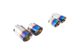 VW Golf Mark 7R 2013(EU) 2015(US)-2018 Blue Quad Tip Option (for Xforce System Only Will NOT Fit OEM); Exhaust Tail Pipe Tip