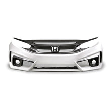 Load image into Gallery viewer, Seibon Carbon FB16HDCV4-TT-GF TT-style Fiberglass/carbon Fiber Front Bumper For 2016-2020 Honda Civic 4 Dr