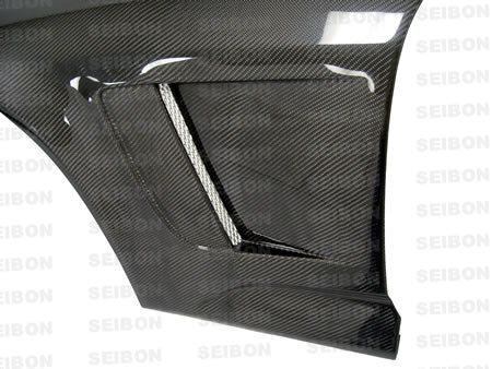 Seibon Carbon FF0005HDS2K Carbon Fiber Fenders For 2000-2009 Honda S2000 (10mm Wider)