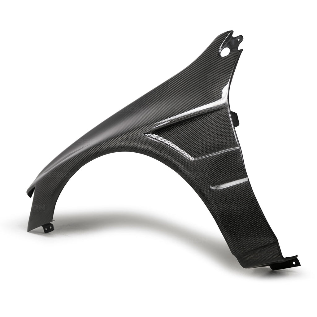 Seibon Carbon FF0305MITEVO8 Carbon Fiber Fenders For 2003-2006 Mitsubishi Lancer EVO8 (10mm Wider)