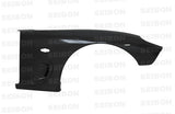 Seibon Carbon FF9396MZRX7 Carbon Fiber Fenders For 1993-2002 Mazda RX-7 (10mm Wider)